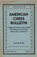 AMERICAN CHESS BULLETIN / 1952 vol 49, no 1-6, complete          L/N 6407
